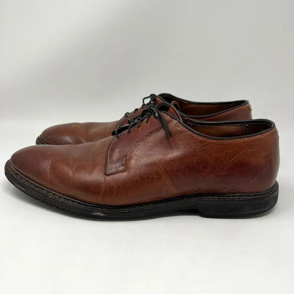 Allen Edmonds‎ Men\'s Size 11 Badlands Derby Dress Shoes Brown Leather Oxford